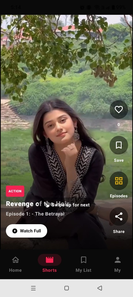 Snapreels Shorts Video Player