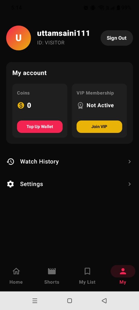 Snapreels VIP Account & Profile